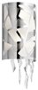 Foto para 40w Angelique Platinum & White Acrylic Chrome G9 12" Sconce