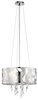 Foto para 40w Angelique Platinum & White Acrylic Chrome G9 18" Pendant