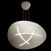 Foto para 809lm Orku Etched Acrylic Brushed Nickel Integrated LED Pendant