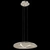 Foto para 809lm Orku Etched Acrylic Brushed Nickel Integrated LED Pendant