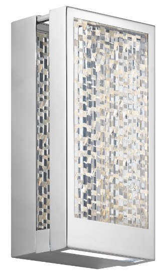 Foto para 544lm Pandora Clear Acrylic Chrome Integrated LED 1-Light ADA Sconce