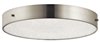 Foto para 2334lm Crystal Moon Clear Cubic Zirconia Chip Brushed Nickel Integrated LED Flush 15"