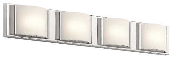 Foto para Bent Glass Chrome Integrated LED 30" Vanity