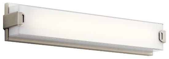 Foto para Miter Glass Brushed Nickel Integrated LED 24.25" Vanity