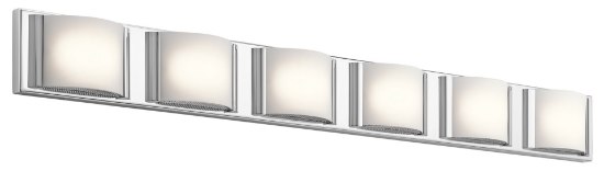 Foto para Bent Glass Chrome Integrated LED 44.75" Vanity