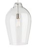 Foto para 3.5w 250lm 27K Prescott Satin Nickel LED Clear Squirrel Cage Pendant