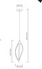 Foto para 614lm Meridian Etched Acrylic Brushed Nickel Integrated LED 1 Head Pendant