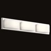 Foto para 30w 1368lm Kelsi Etched Opal Glass Chrome Integrated LED Vanity