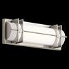 Foto para 20w 1364lm Nolan White Silk Screen Brushed Nickel Integrated LED Vanity