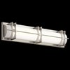 Foto para 40w 1811lm Nolan White Silk Screen Brushed Nickel Integrated LED Vanity