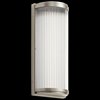 Foto para 20w 914lm Filter Clear Glass Rods Brushed Nickel Integrated LED Sconce