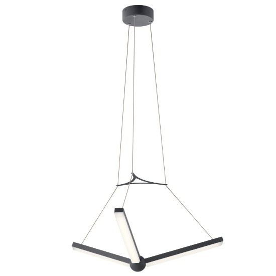 Foto para 14w 1315lm Enterprise Acrylic Charcoal Integrated LED Pendant