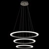 Foto para 75w 5555lm Hyvo Matte White Acrylic Bronze Integrated LED 3 Ring LED Pendant