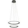 Foto para 45w 3230lm Hyvo Matte White Acrylic Bronze Integrated LED 2 Ring LED Pendant