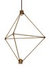 Foto para 17.5w 347lm Candora 30k Aluminum Aged Brass 90cri Candora 29 Chandelier ab LEDWD