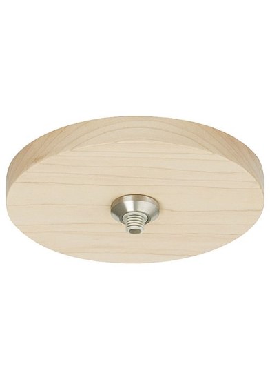 Foto para 75w Fusion Satin Nickel Fusion Jack Canopy 4" Round Flush Wood MA sn 120/1