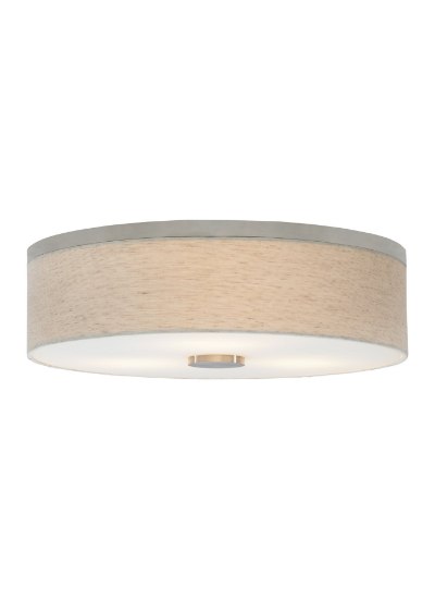 Foto para 180w Fiona Satin Nickel Fiona 18 Flsh Linen SN CFL120