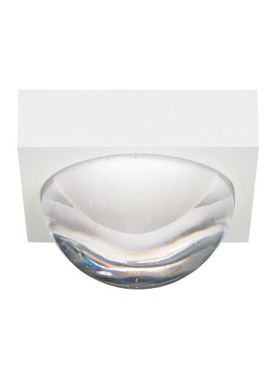 Foto para 15w Sphere Rubberized White Sphere Flush CR WH LEDWD 1