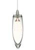 Foto para 35w Icicle Satin Nickel Icicle Pendant Clear SN MPT