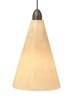 Foto para 50w Onyx Satin Nickel Onyx Cone Pendant Onyx SN FSJ