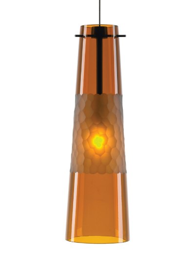 Foto para 50w Bonn Bronze Bonn Pendant Amber BZ FSJ