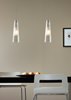 Foto para 8w Bonn Satin Nickel Bonn Pendant Amber SN LED FSJ