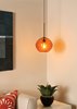 Foto para 60w Isla Satin Nickel Medium Base Isla Pendant NL Amber SN