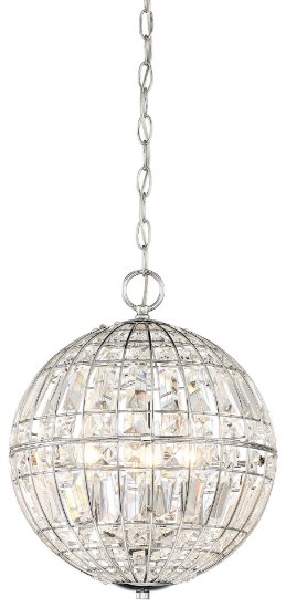 Foto para 60w SW 4 Light Pendant Chrome Clear Crystal