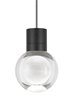 Foto para 15w 290lm Mina 22k Laser Etched Black 90cri TD-Mina Pendant 11CLBK/WHbk-LED922