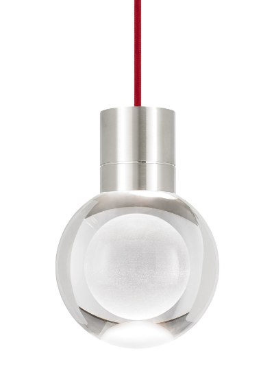 Foto para 15w 290lm Mina 22k Laser Etched Satin Nickel 90cri TD-Mina Pendant 1CLRDsn-LED922