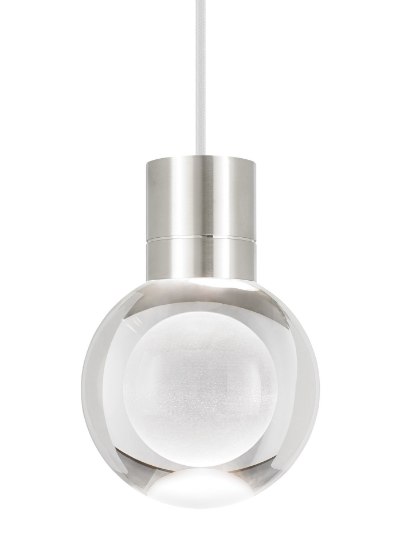 Foto para 15w 290lm Mina 22k Laser Etched Satin Nickel 90cri TD-Mina Pendant 1CLWHsn-LED922