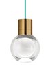 Foto para 9w Mina 30k Laser Etched Aged Brass 90cri TD-Mina Pendant 3-LITE TL AB -LED930