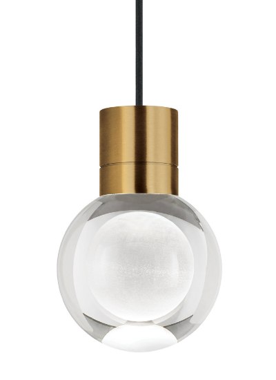 Foto para 9w Mina 30k Laser Etched Aged Brass 90cri TD-Mina Pendant 7-LITE BK AB -LED930