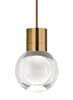 Foto para 9w Mina 30k Laser Etched Aged Brass 90cri TD-Mina Pendant 7-LITE BN AB -LED930