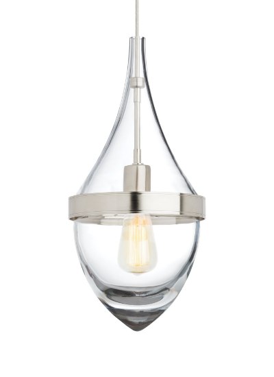 Foto para 3.5w Parfum 27k Satin Nickel E26 Medium Base ST19 90cri TD-Parfum Grande Pendant CL-CL SN -LED927