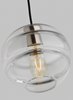 Foto para 4w Sedona 22k Transparent Glass Aged Brass 90cri TD-Sedona Grande Pendant CL AB-LED922