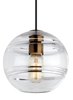 Foto para 4w Sedona 22k Transparent Glass Aged Brass 90cri TD-Sedona Grande Pendant SM AB-LED922