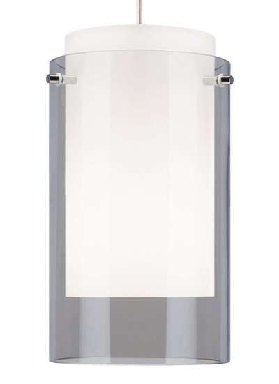 Foto para 75w Echo Satin Nickel TT-Echo Pend lg smoke,sn