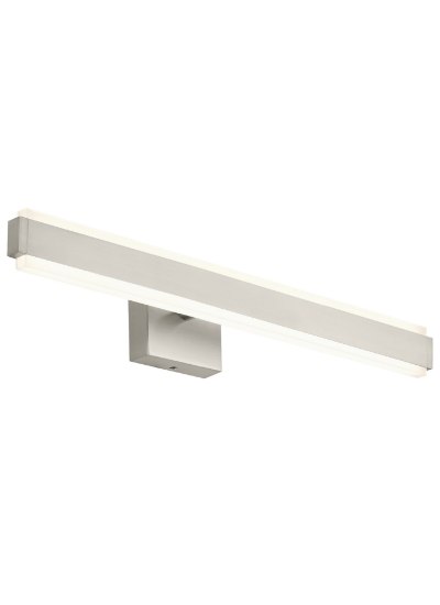 Foto para 20w Tiffin 27k Metal Shade With Glass Diffuser Satin Nickel 90cri Tiffin 24 Bath 24INin SN -LED927-277