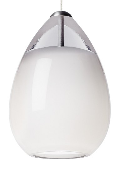 Foto para 8w Alina 30k Satin Nickel 80cri FJ-Alina Pend White, sn-LED