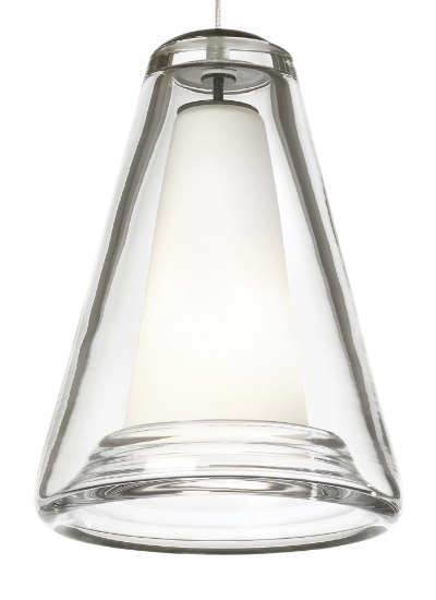 Foto para 35w Billow Chrome FJ-Billow Pendant Clear, ch