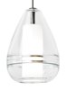 Foto para 8w 5000lm Mini 30k Satin Nickel 80cri FJ-Mini Ella Pendant CLsn-LEDS830