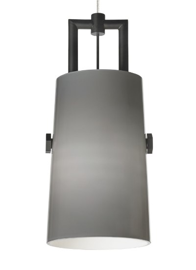 Foto para 20w Revere Black/Satin Nickel FJ-Revere Pendant Smoke, bs