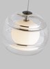 Foto para 8w Sedona 30k Transparent Glass Aged Brass Bi-Pin GU5.3 90cri FJ-Sedona Low-Voltage Pendant CL AB-LEDS930