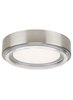 Foto para 60w Escher 27k Acrylic Diffuser Satin Nickel 90cri Escher Flush Mount Ceiling sn-LED927-277