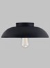 Foto para 60w Fett Sand Casted Metal S26 Fett Flush Mount Ceiling ZC