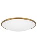 Foto para 45w Lance 30k Frosted Glass Diffuser Aged Brass 90cri Lance 24 Flush Mount 24IN AB -LED930