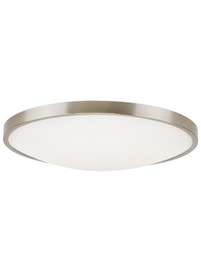 Foto para 22w Vance 27k Frosted Glass Diffuser Satin Nickel 90cri Vance 13 Flush Mount 13IN SN -LED927