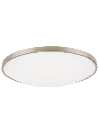 Foto para 33w Vance 27k Frosted Glass Diffuser Satin Nickel 90cri Vance 18 Flush Mount 18IN SN -LED927