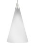 Foto para 50w Cone Satin Nickel K-Cone Pend white, sn